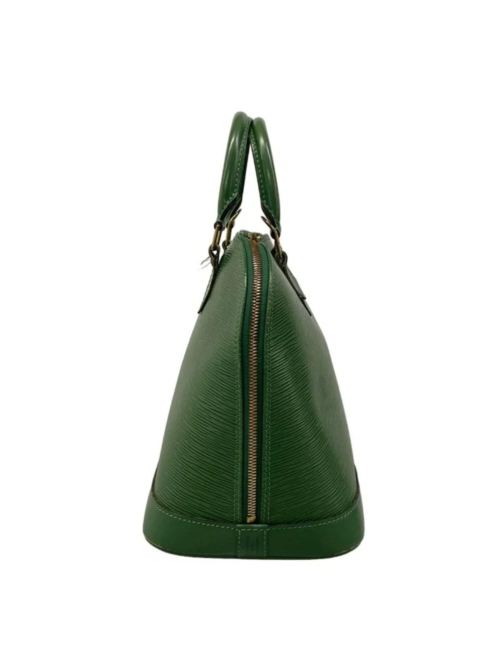 Louis Vuitton Handbag Epi Alma Borneo Green Leather